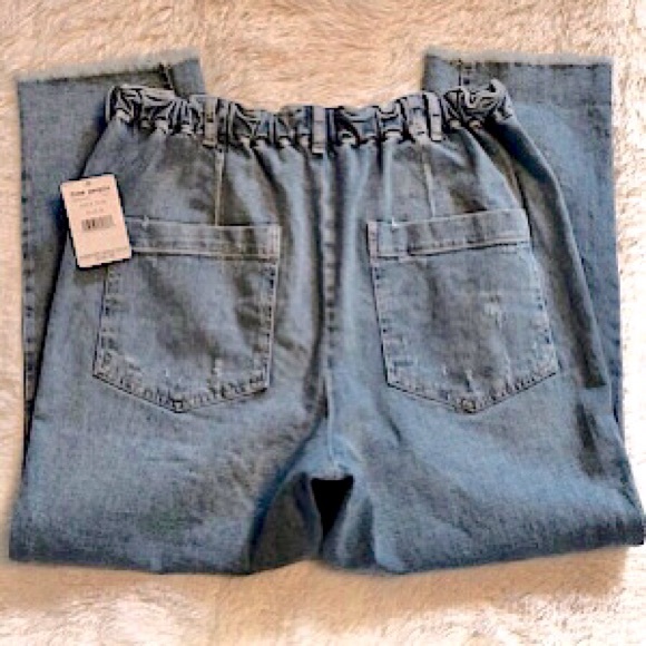 “NEW” Free People Distressed City Slouch Tapered Jean - Picture 7 of 8